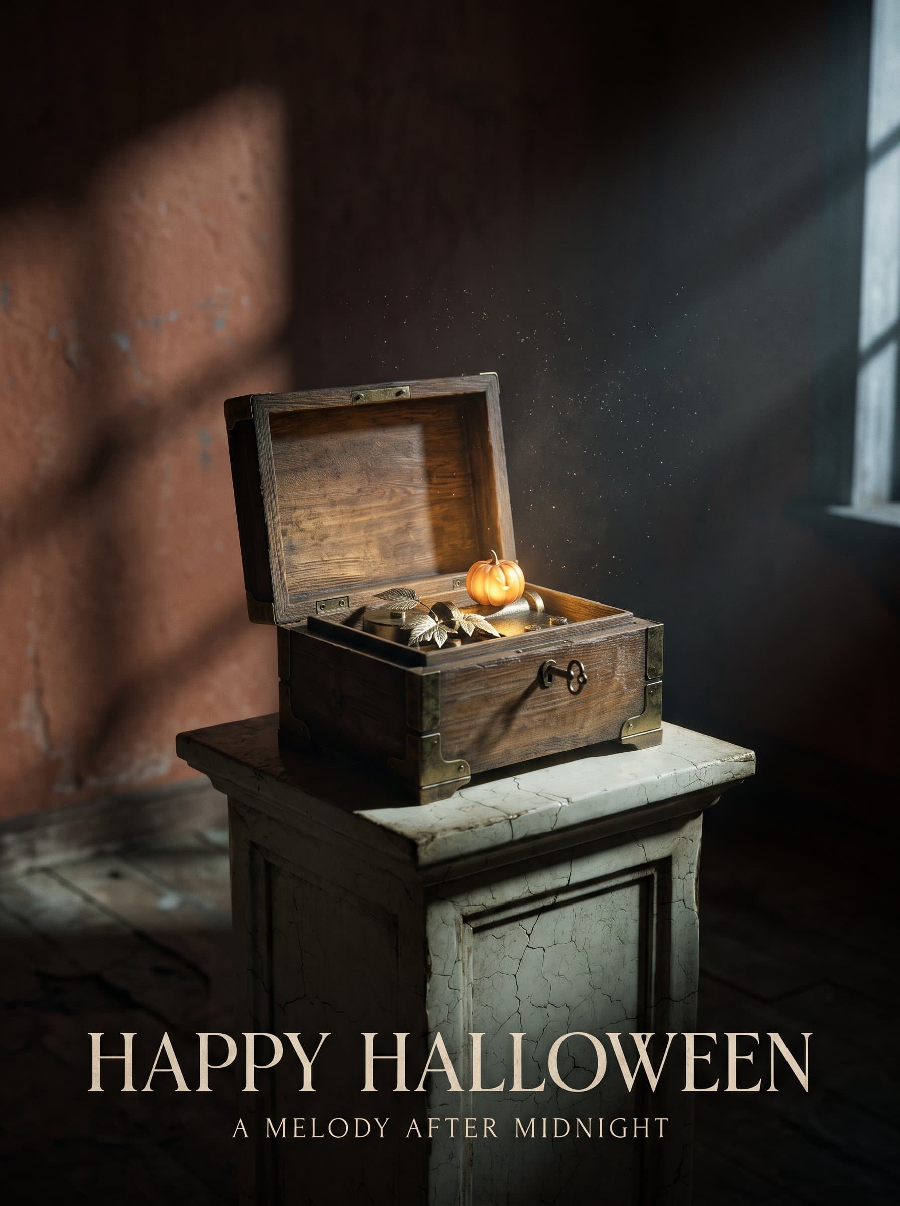 Happy Halloween Music Box Poster — A Melody After Midnight