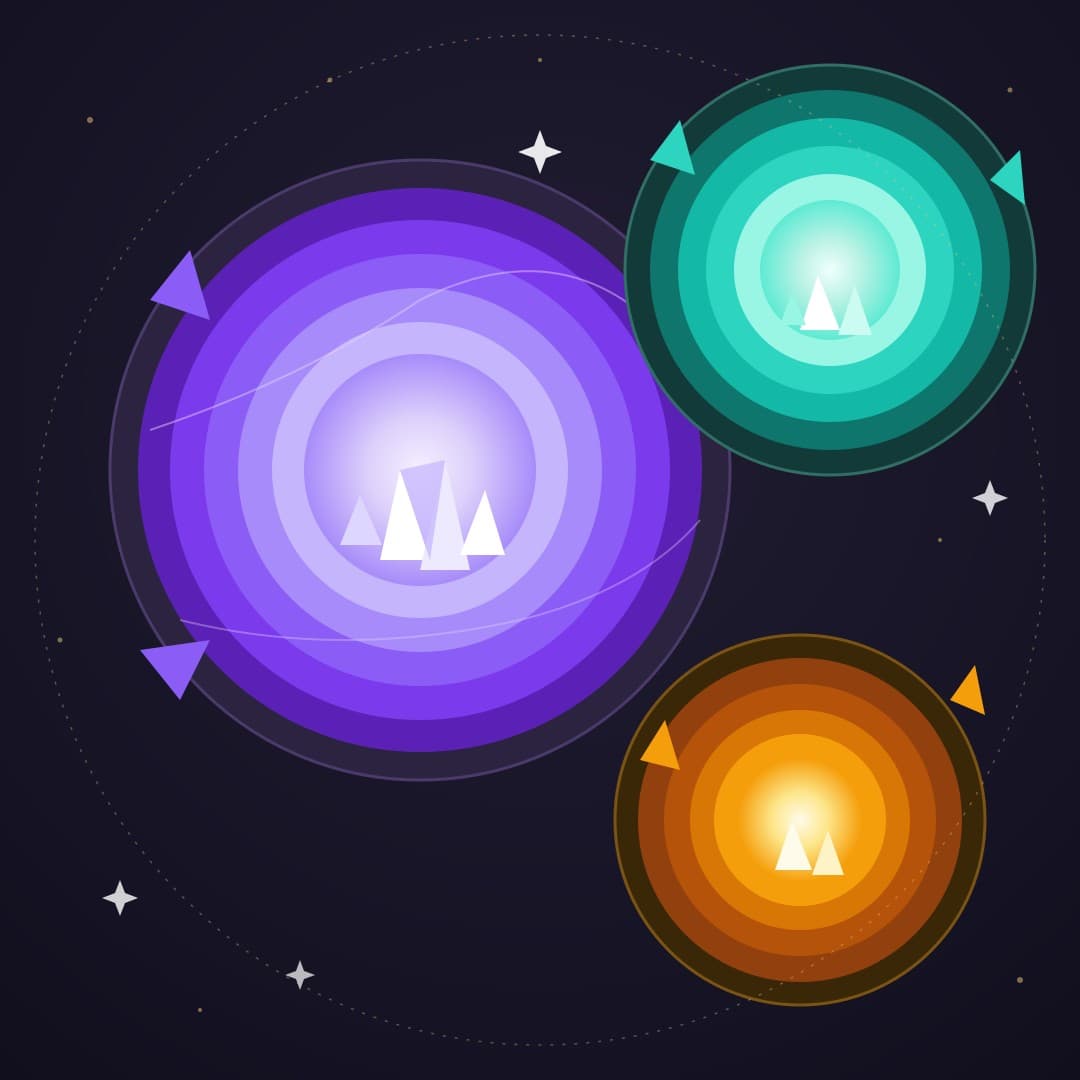 Geode Agate Slices — Amethyst, Teal & Amber Crystal Vector — free vector preview