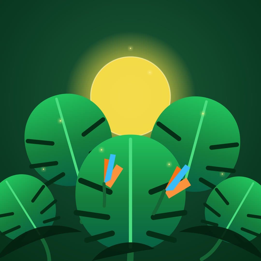 Monstera Jungle Glow — Tropical Botanical Vector Illustration