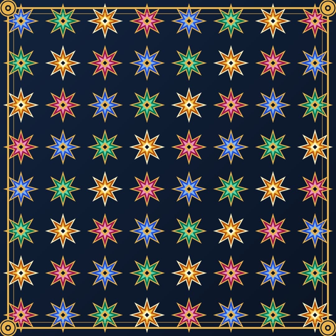 Zellige Star Tiles — Moroccan Geometric Pattern Vector — free vector preview