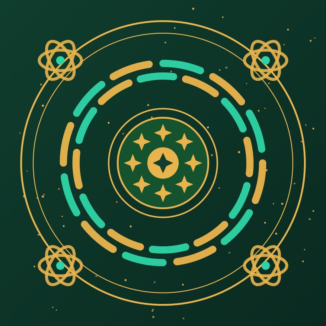 Celtic Knot Medallion — Woven Gold Pattern Vector — free vector preview
