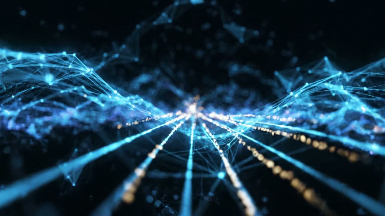 Network Light Mesh — Free AI Stock Video